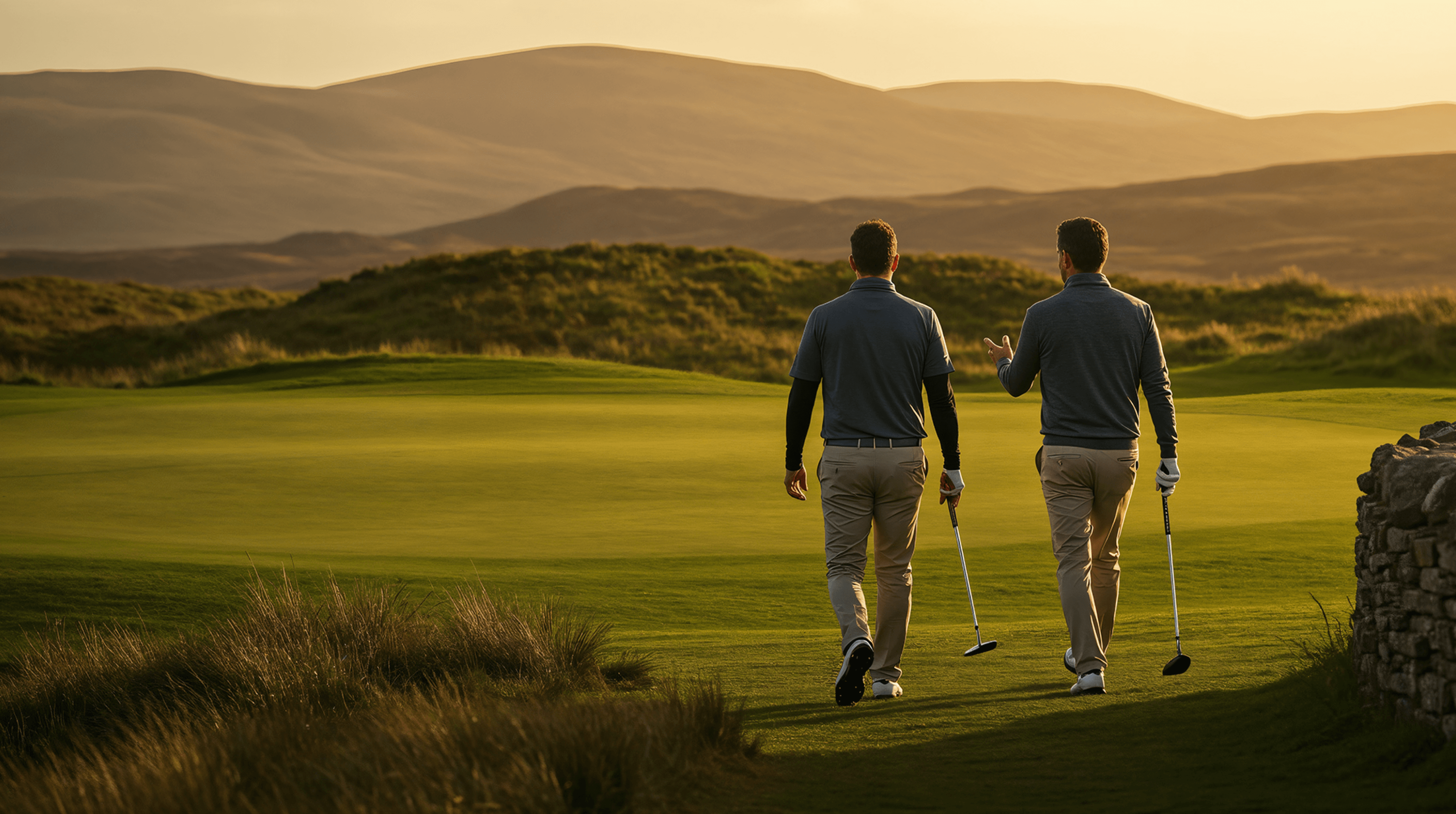 two people golfing ATF