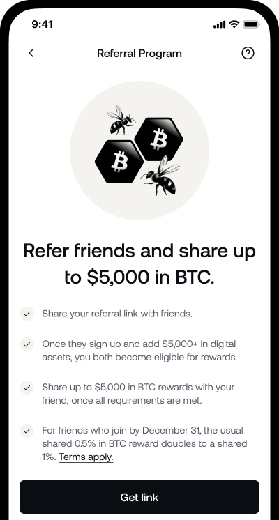 referral promo phone ui