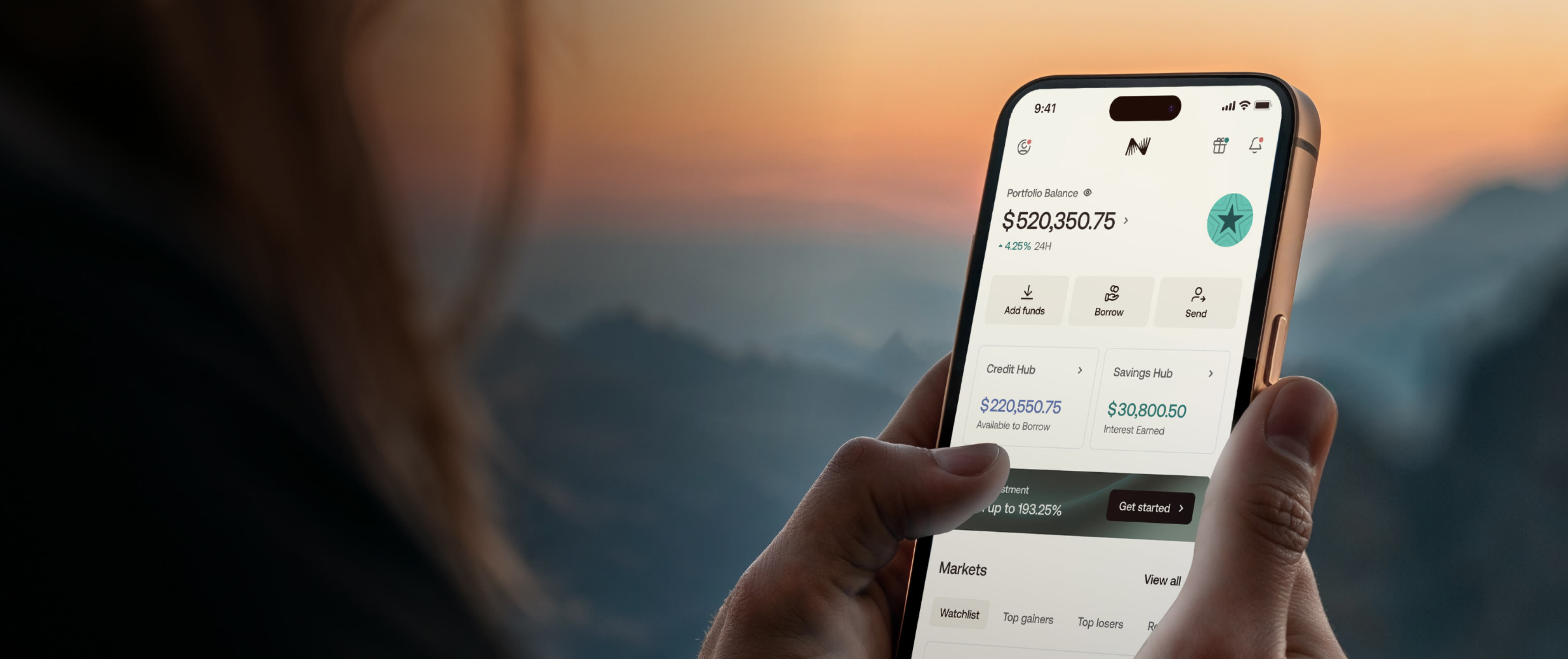 cta banner with nexo ui